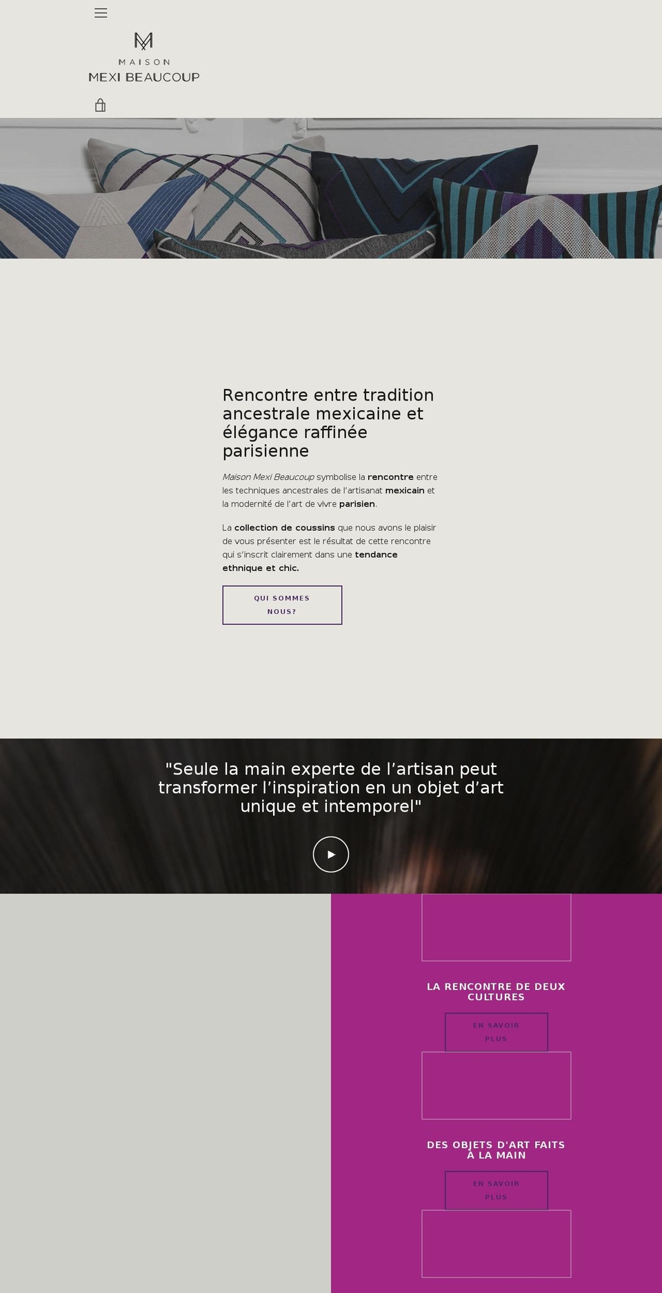 maisonmexibeaucoup.net shopify website screenshot