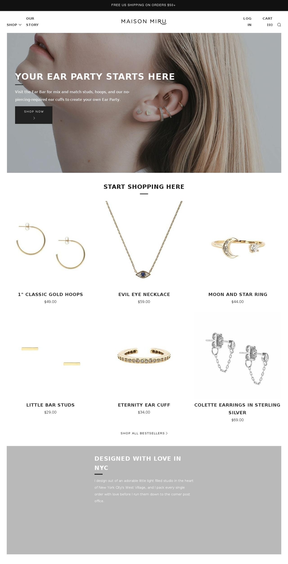 maisonmiao.com — Shopify storefront screenshot