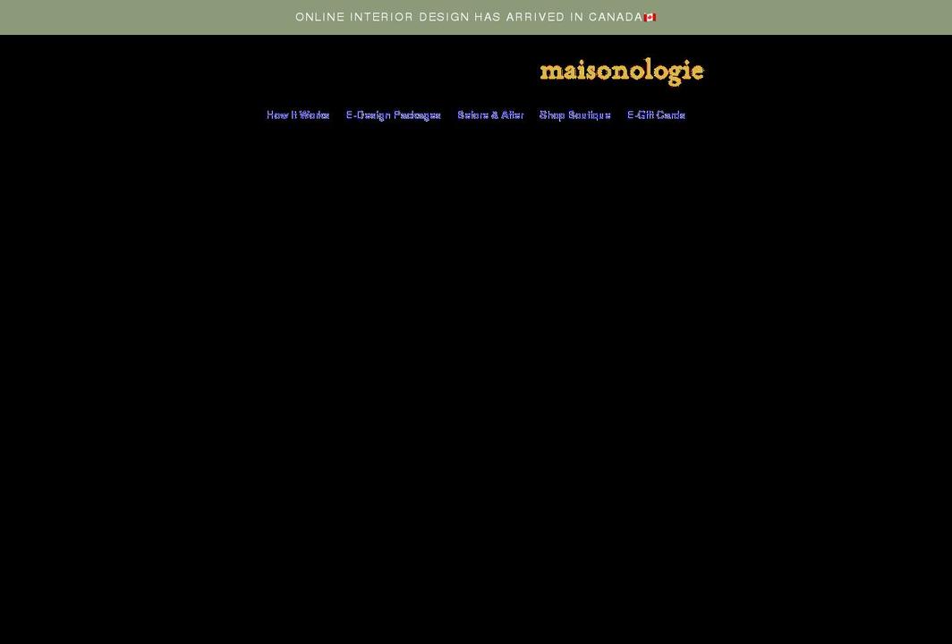 maisonologie.com shopify website screenshot