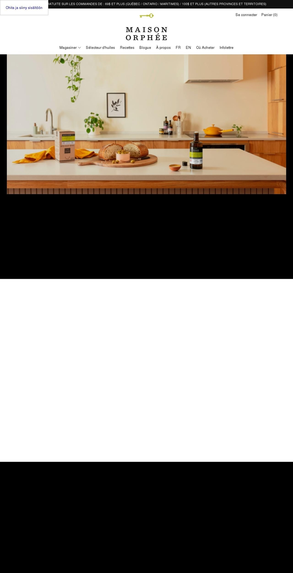 maisonorphee.net shopify website screenshot