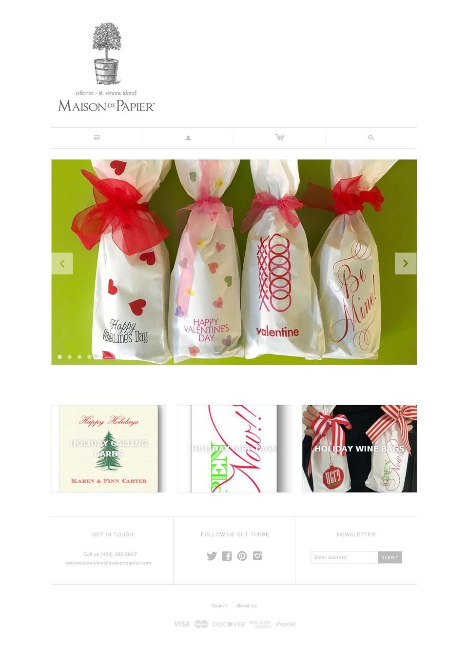 maisonpapier.com shopify website screenshot