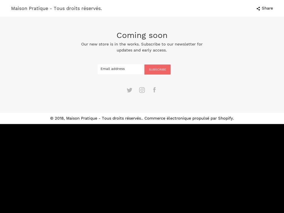 maisonpratique.fr shopify website screenshot