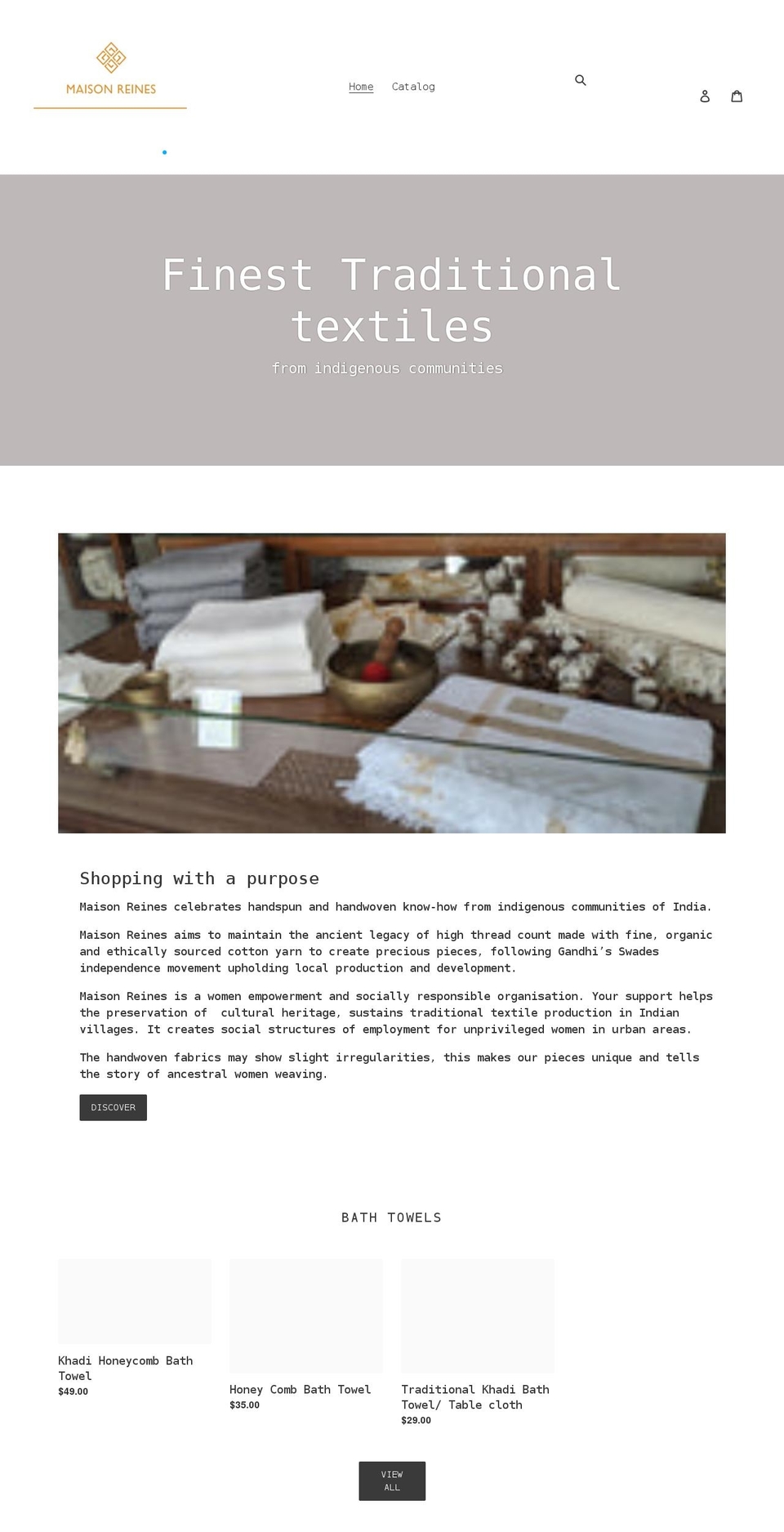 maisonreines.com shopify website screenshot