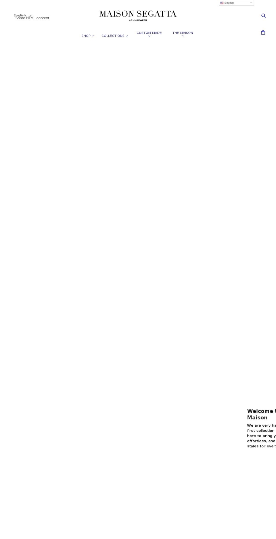 maisonsegatta.com shopify website screenshot