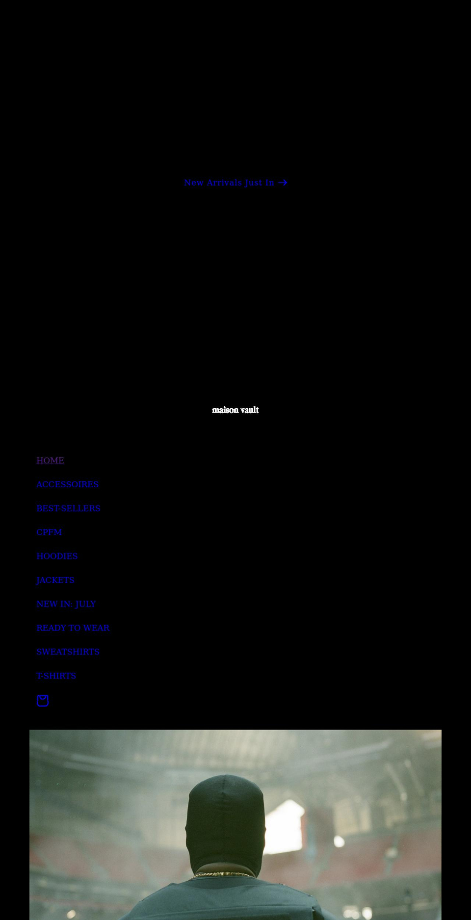 maisonvault.com shopify website screenshot