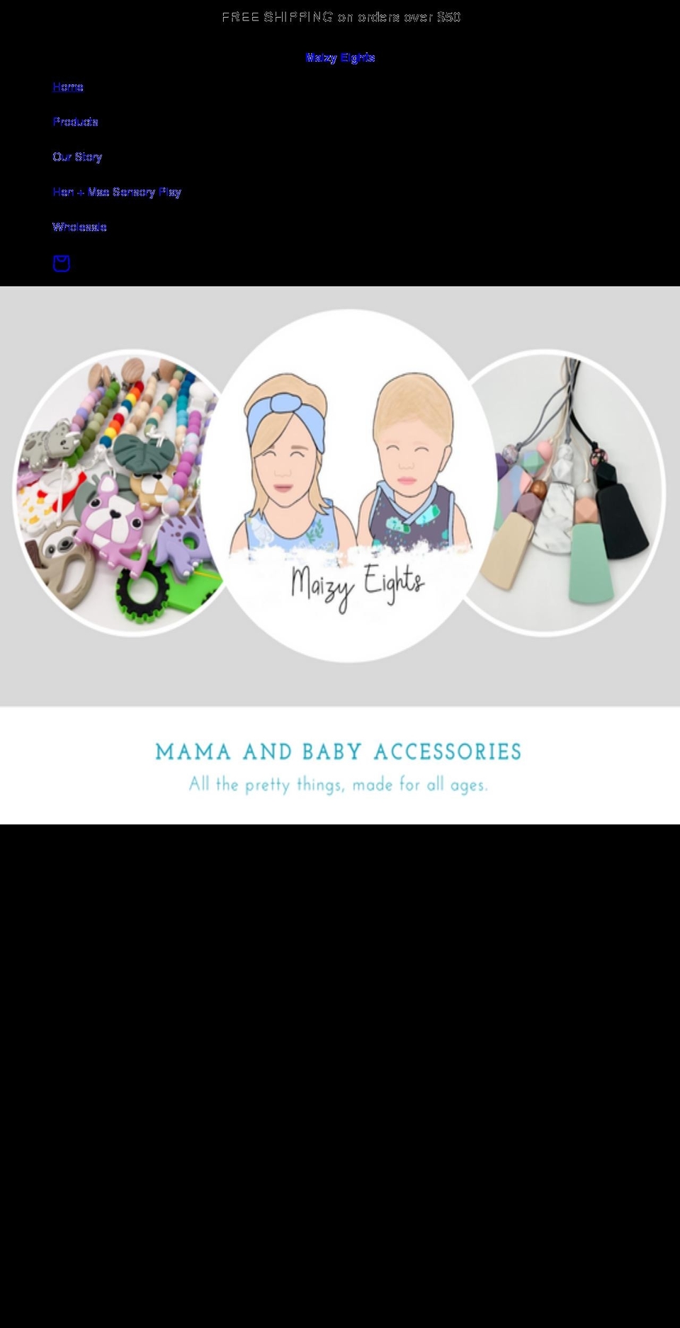 maizyeights.com shopify website screenshot