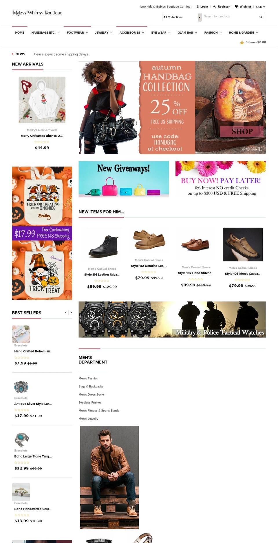 maizys.com shopify website screenshot