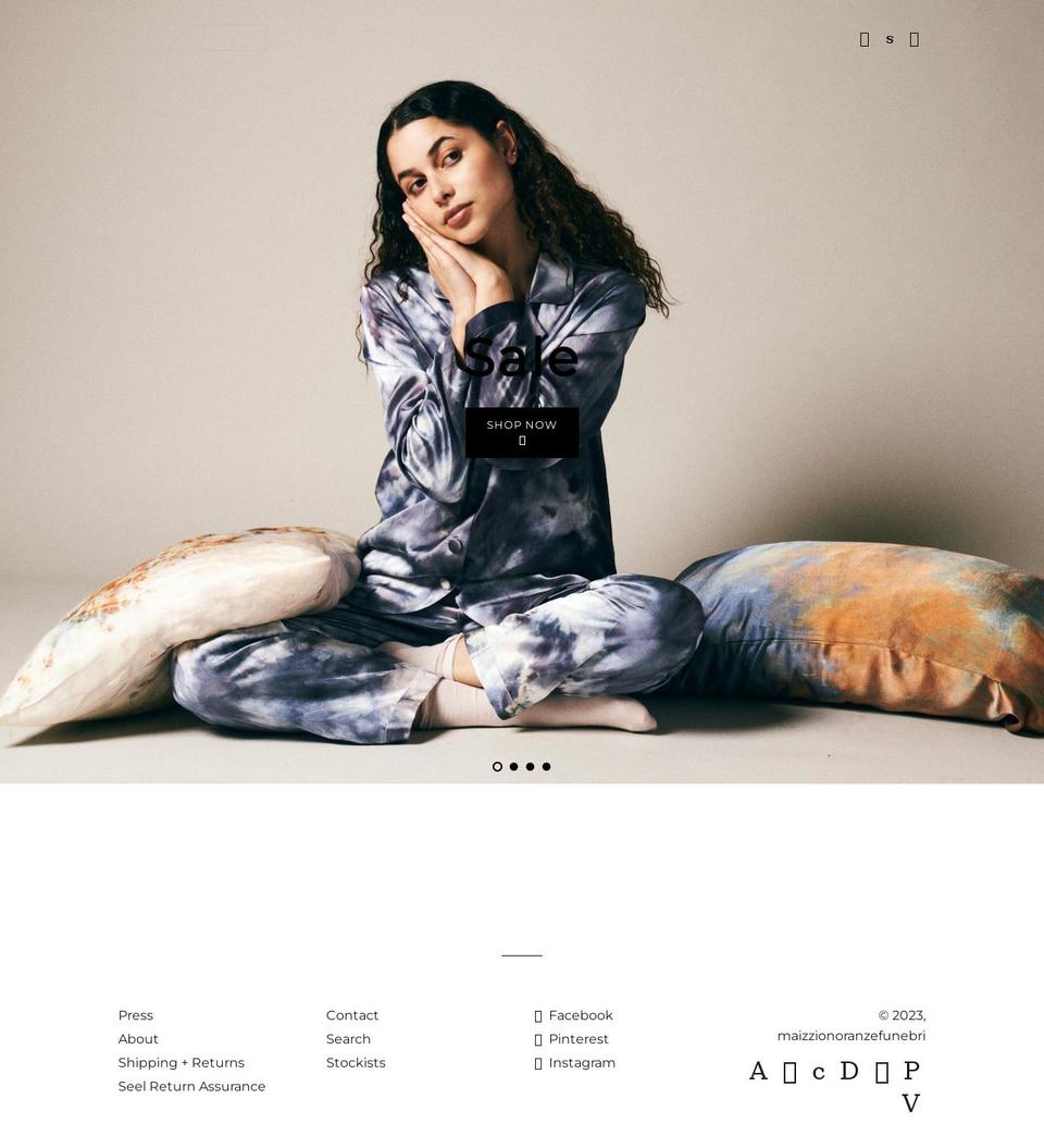 maizzionoranzefunebri.com shopify website screenshot