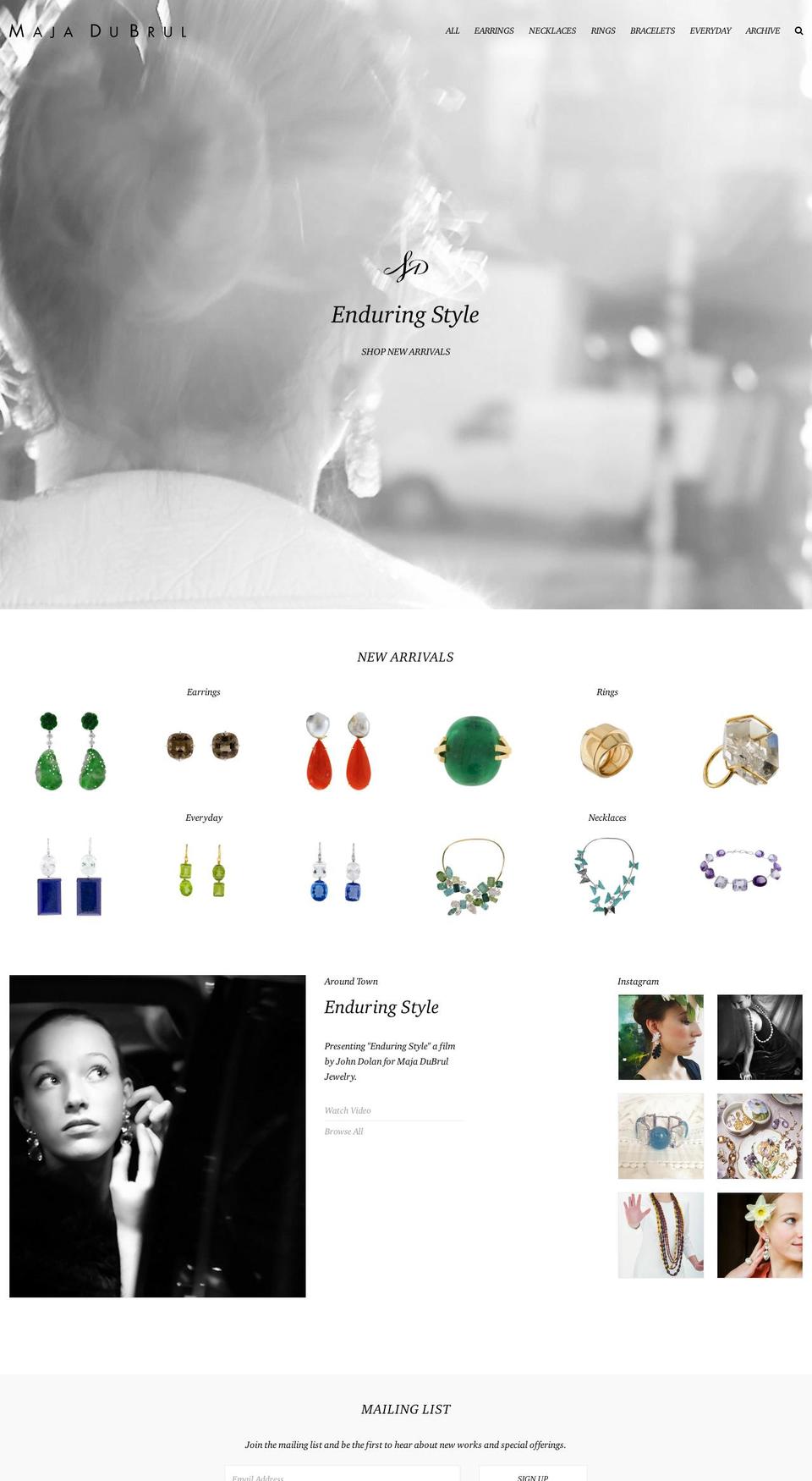 majadubrul.com shopify website screenshot