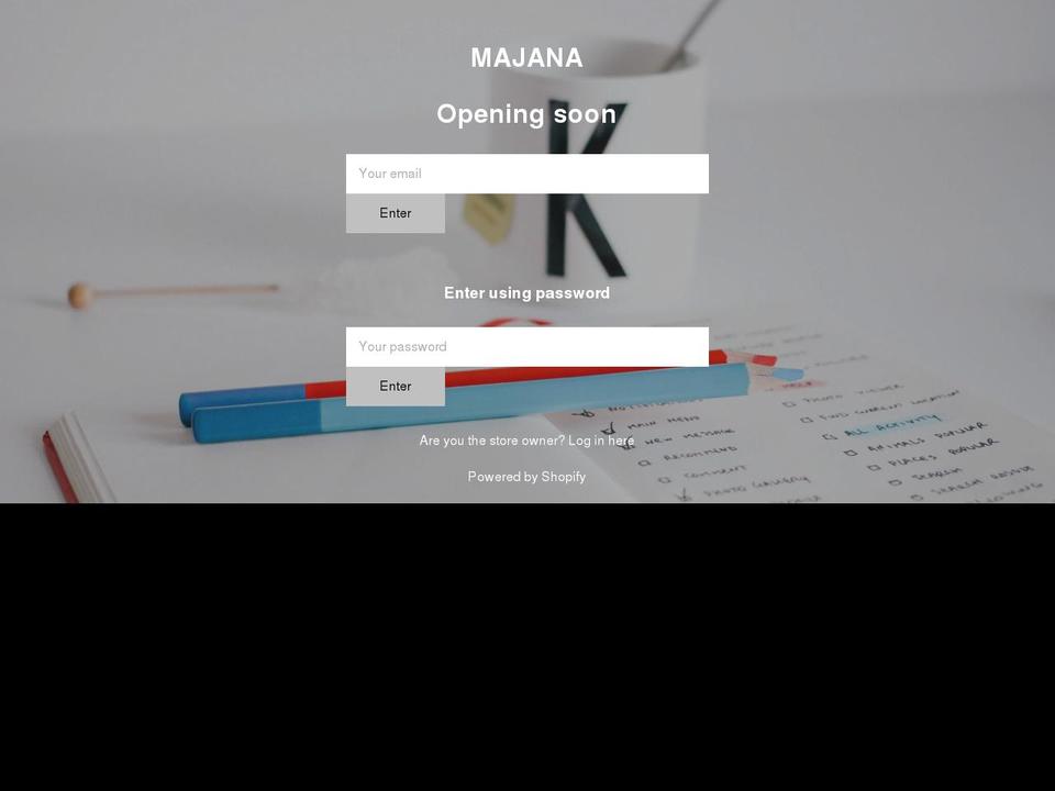 majana.se shopify website screenshot