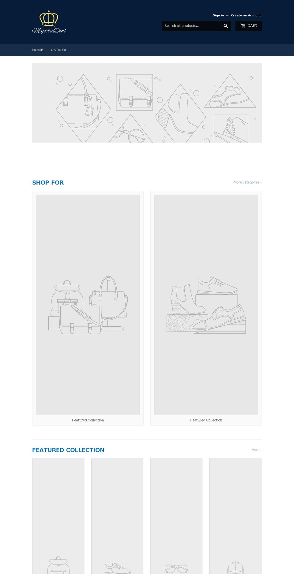 majesticdeal.com — Shopify storefront screenshot