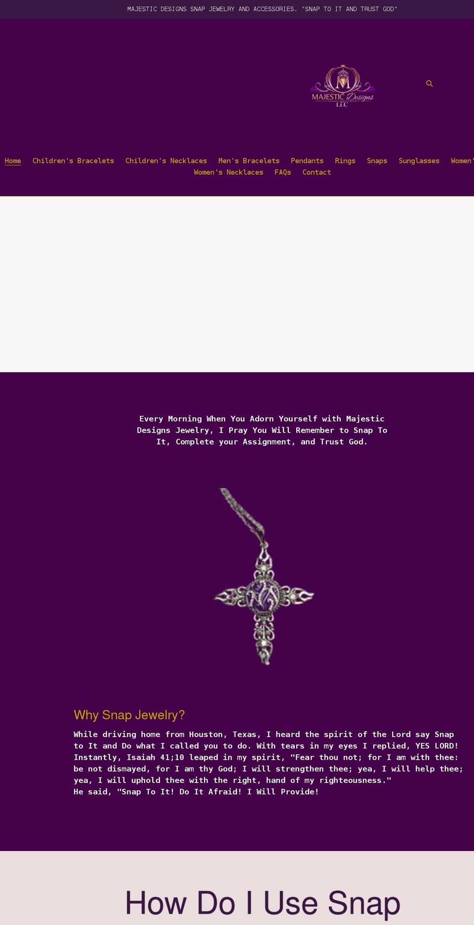 majesticdesignsonline.com shopify website screenshot