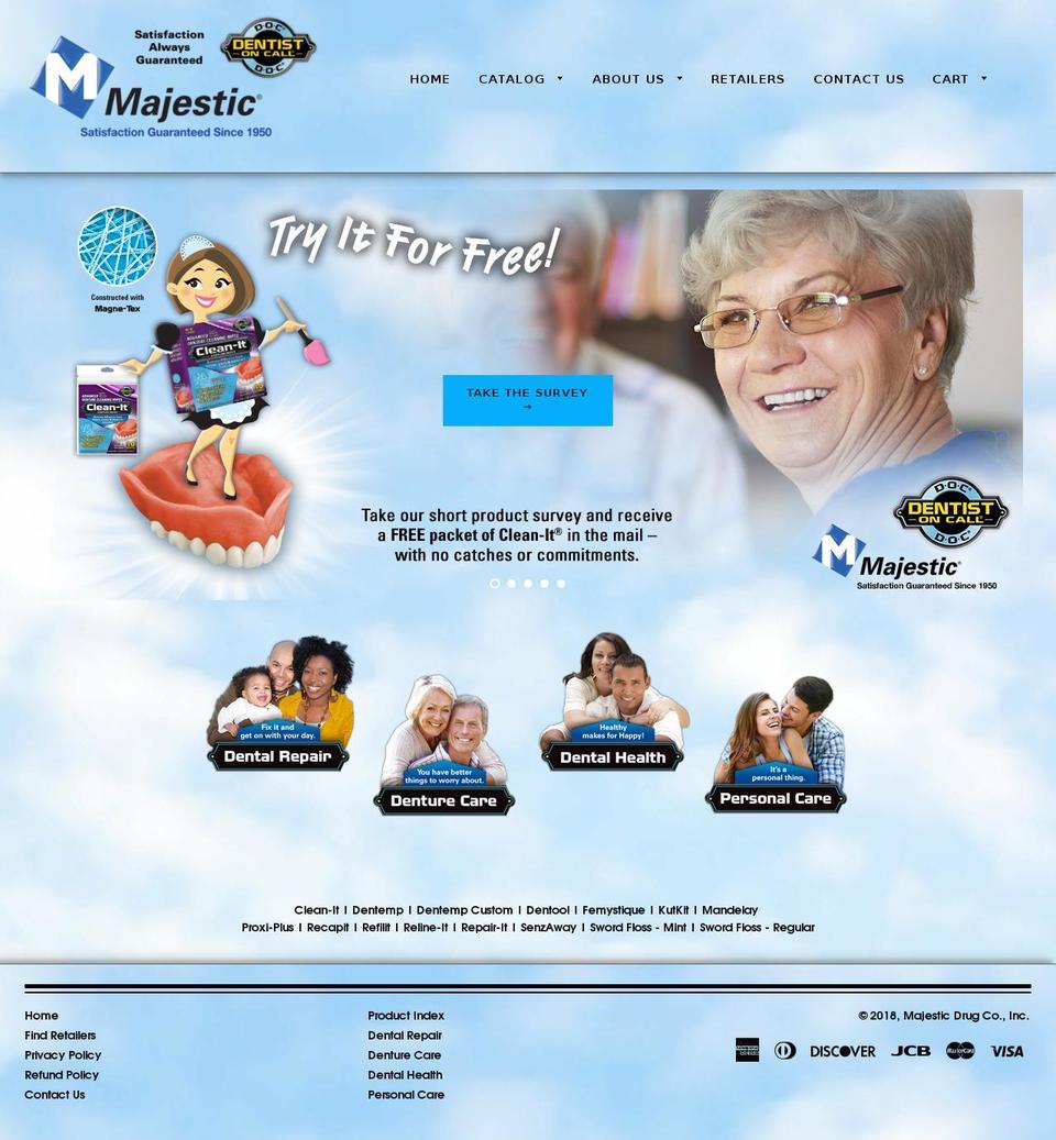 majesticdrug.biz shopify website screenshot