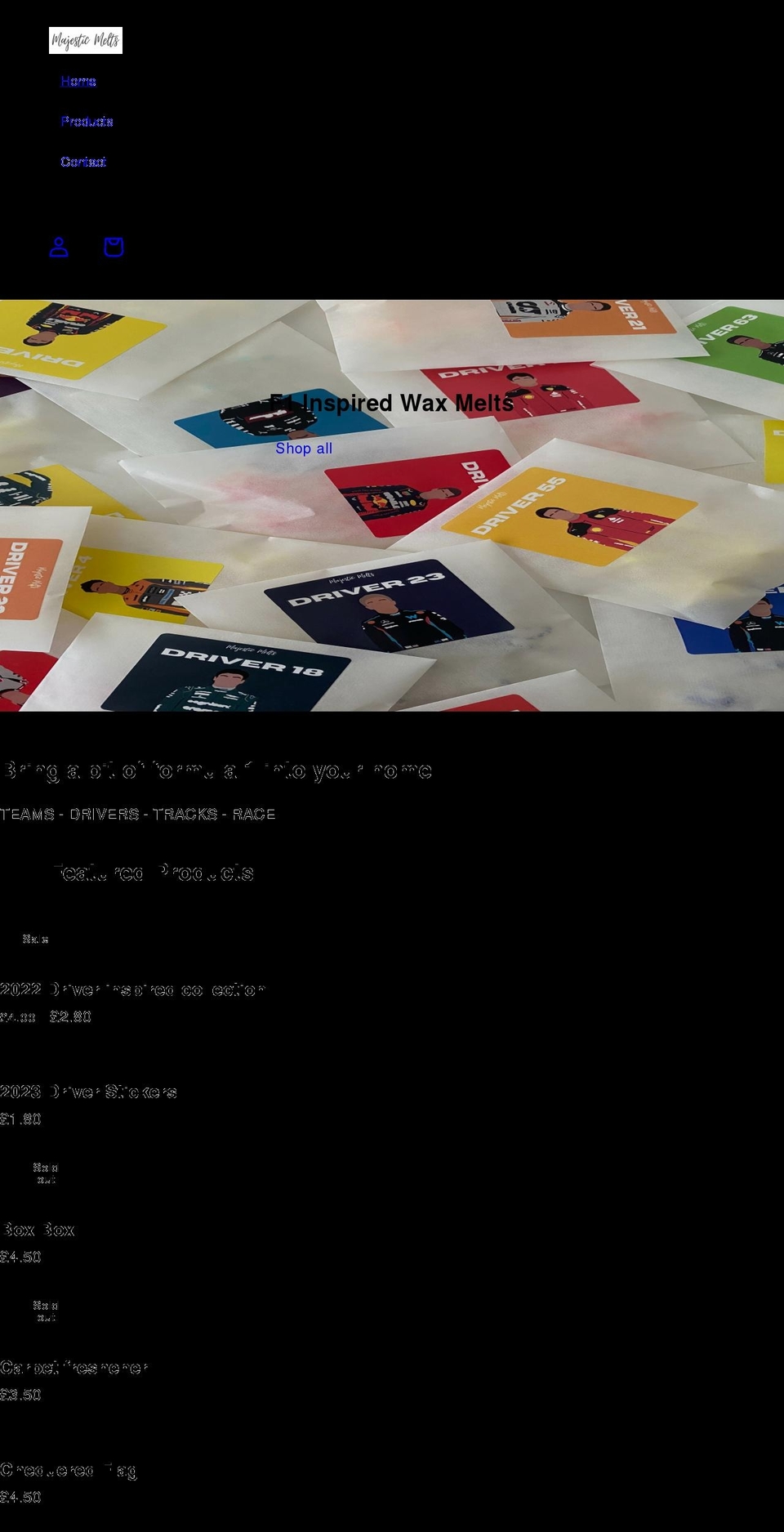 majesticmelts.co.uk shopify website screenshot