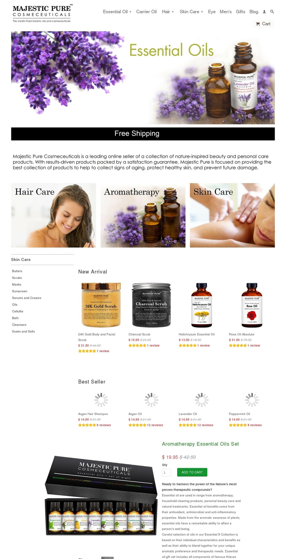 mb_majesticpure_newmaster unlinked Shopify theme site example majesticpure.com