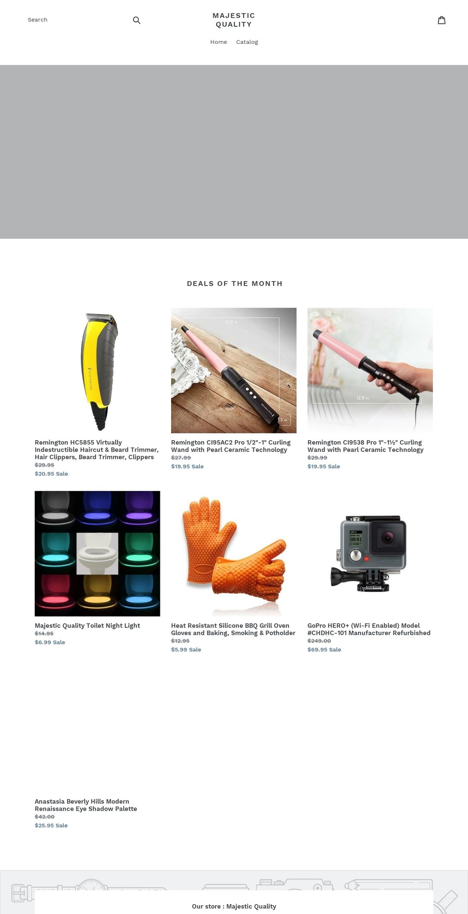 majesticquality.com — Shopify storefront screenshot