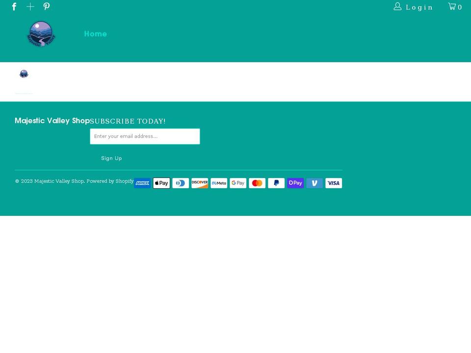 majesticvalleyshop.com shopify website screenshot