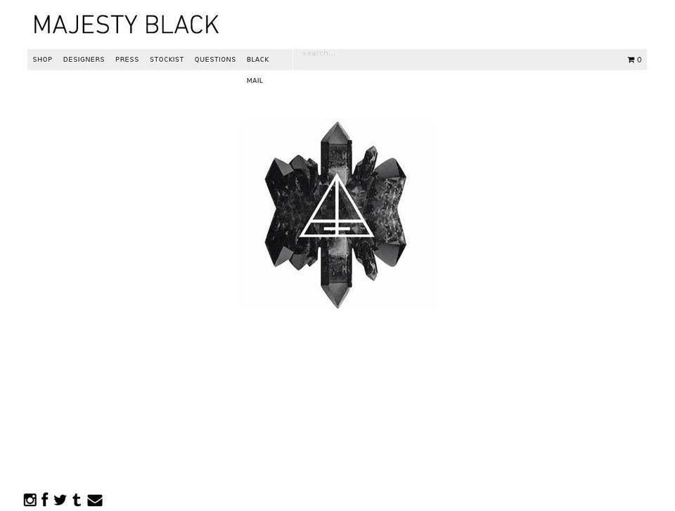 majestyblack.com shopify website screenshot
