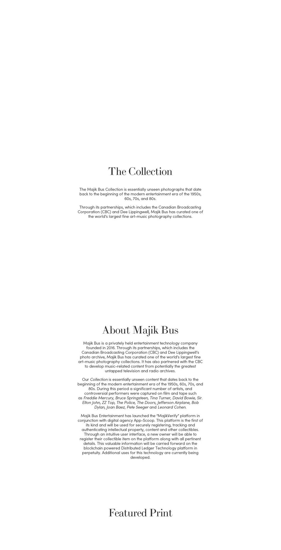 majikbus.com shopify website screenshot