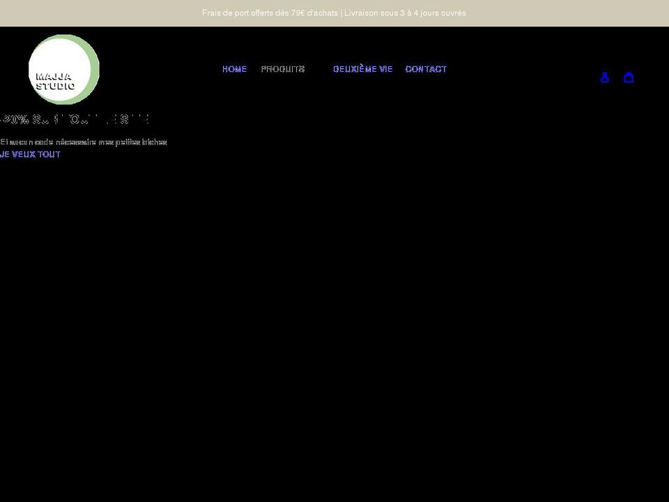 majjastudio.com shopify website screenshot