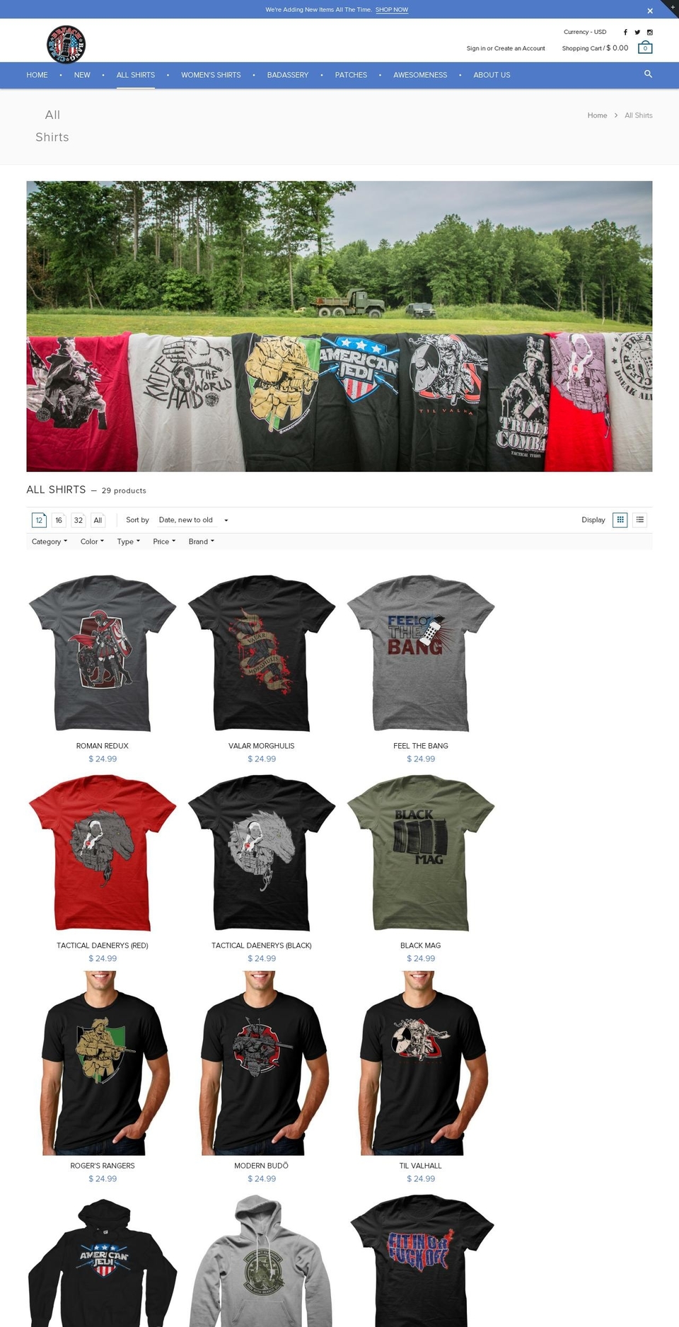 Knifehand Revamp 2016 Shopify theme site example majorleaguetactics.com