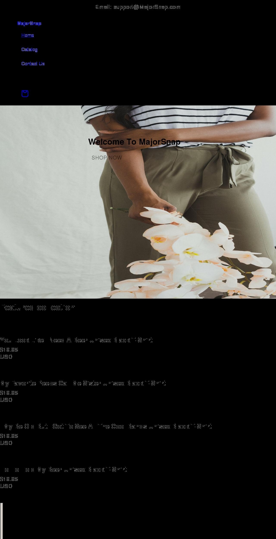 majorsnap.com shopify website screenshot