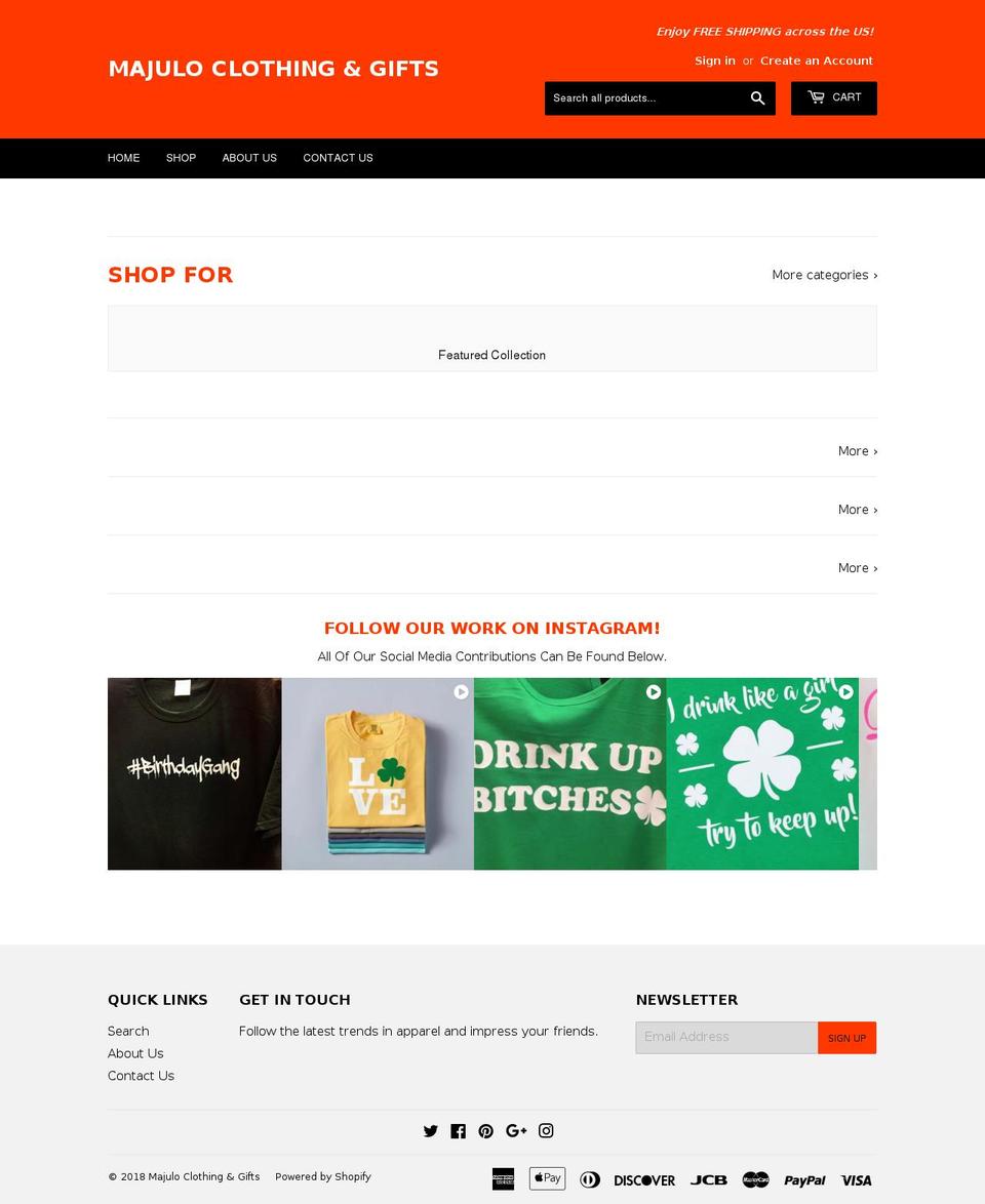 majulo.com — Shopify storefront screenshot