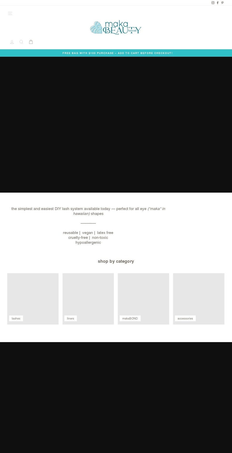 makabeautyhawaii.com shopify website screenshot