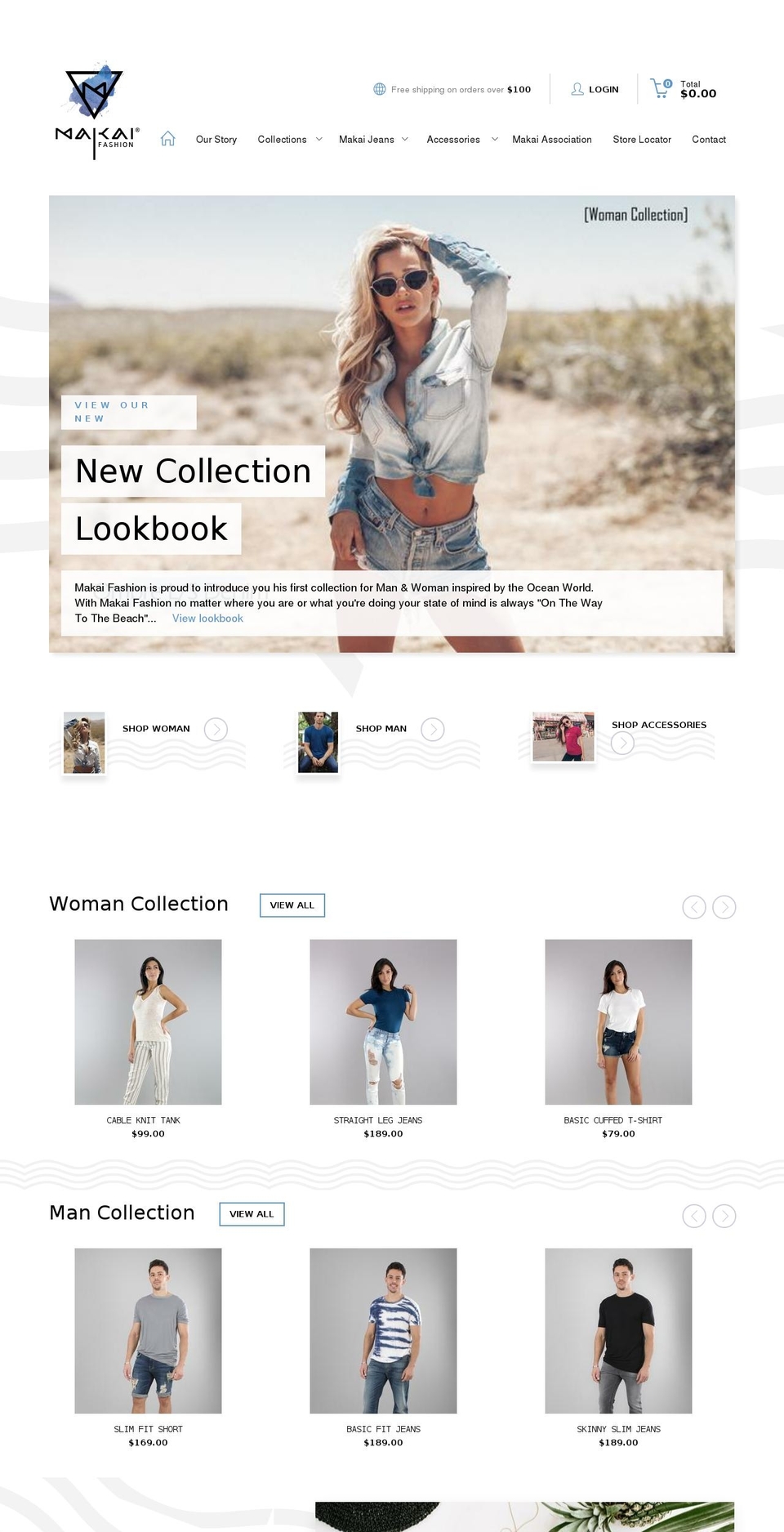 makaifashion.com — Shopify storefront screenshot
