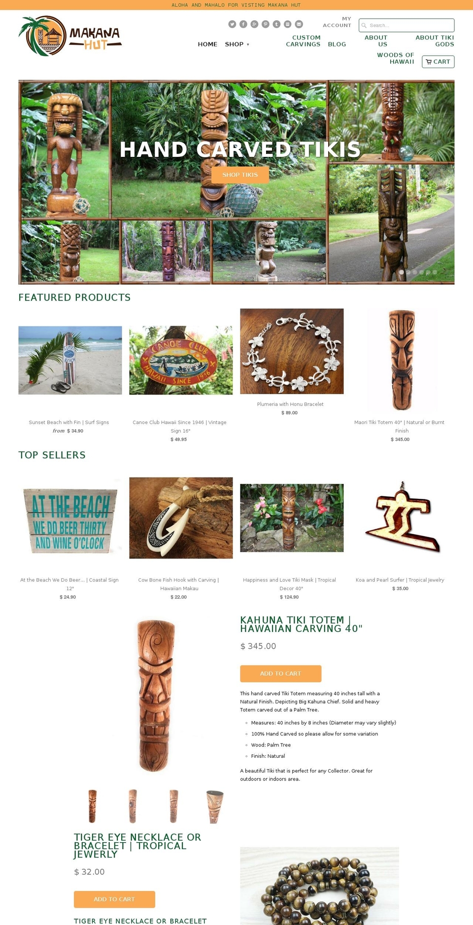 makanahut.com shopify website screenshot