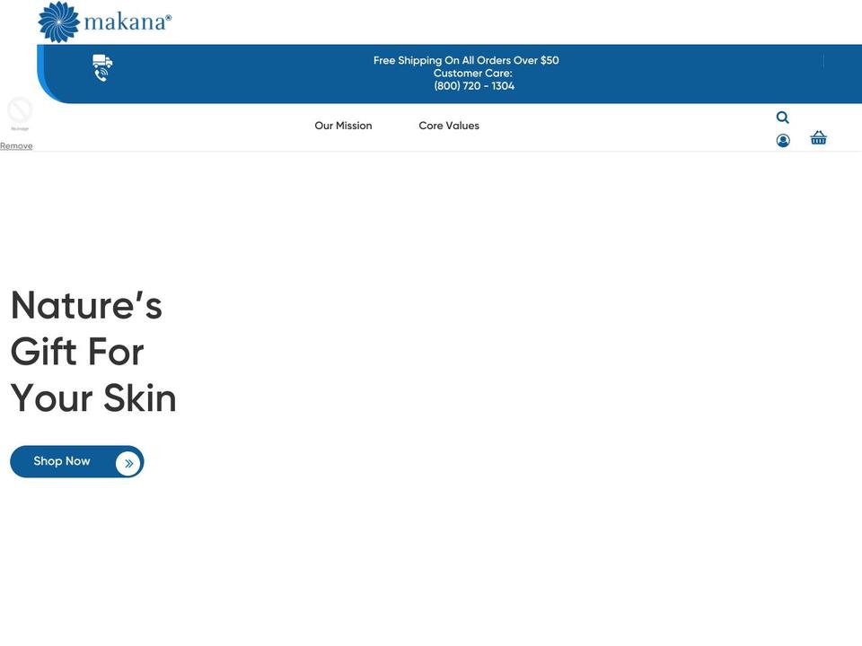 makanalife.com shopify website screenshot