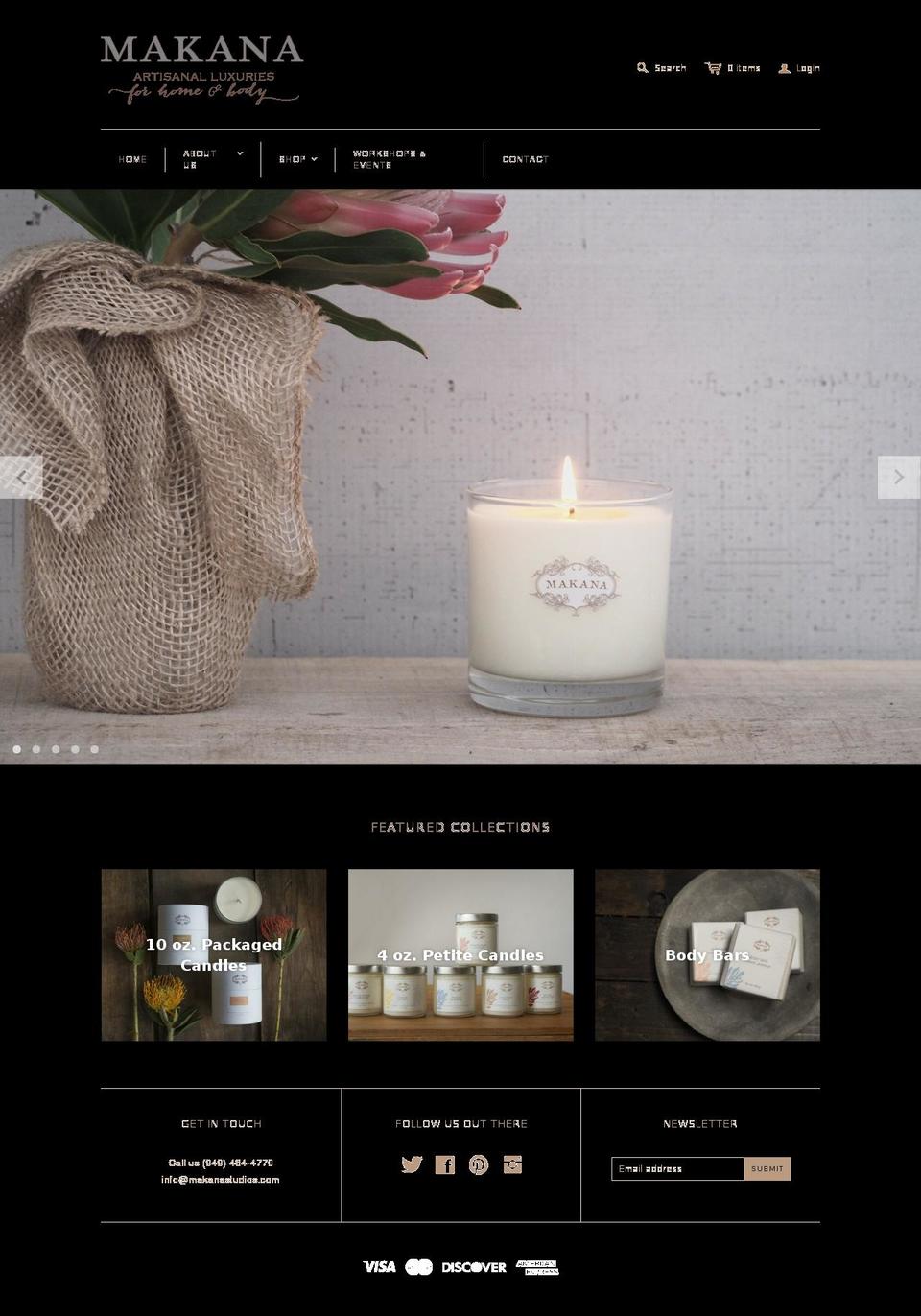 makanastudios.com shopify website screenshot