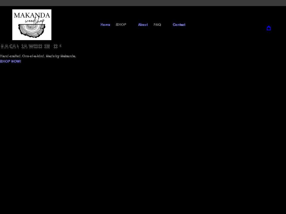 makandawoodshop.com shopify website screenshot