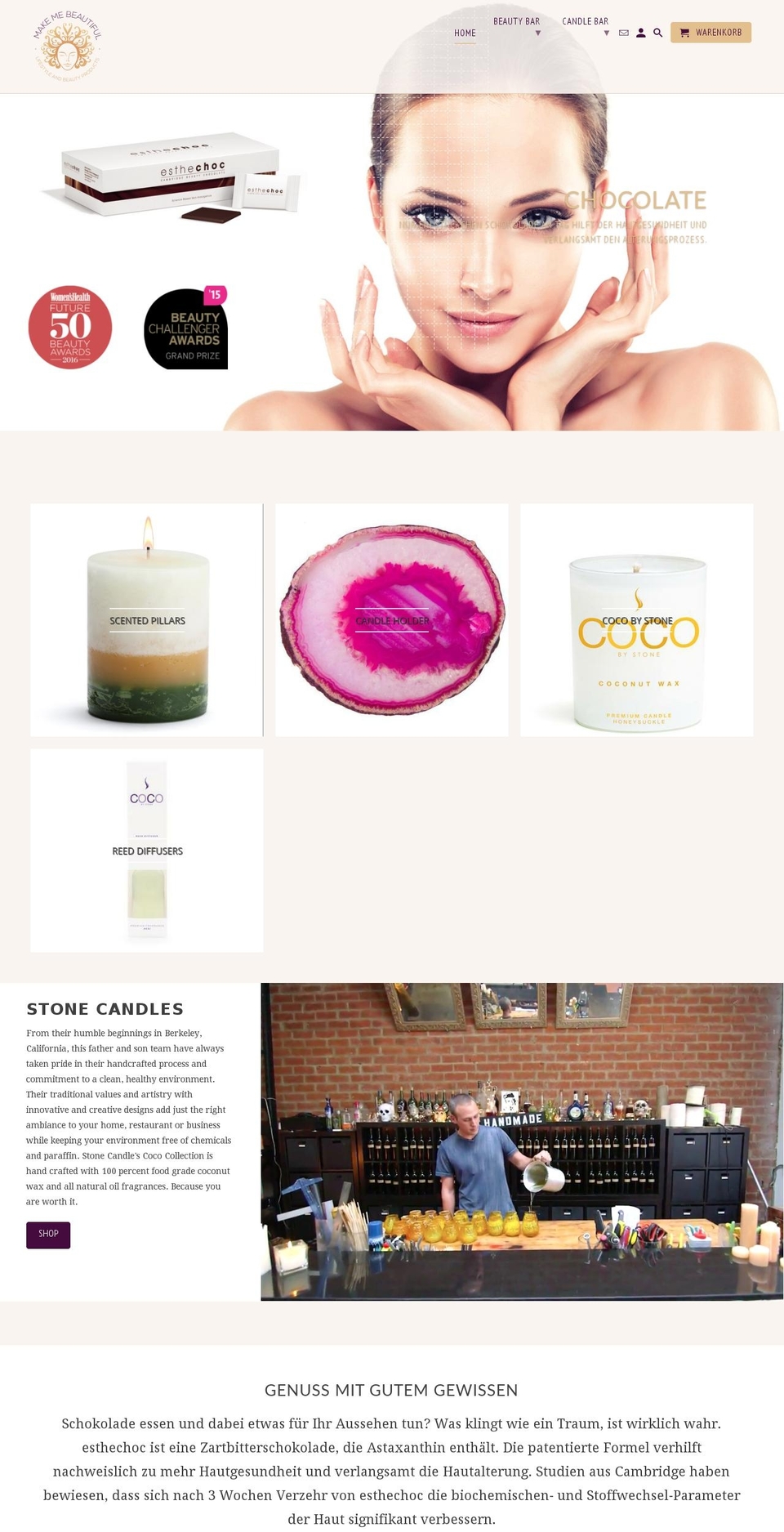 make-me-beautiful.ch shopify website screenshot