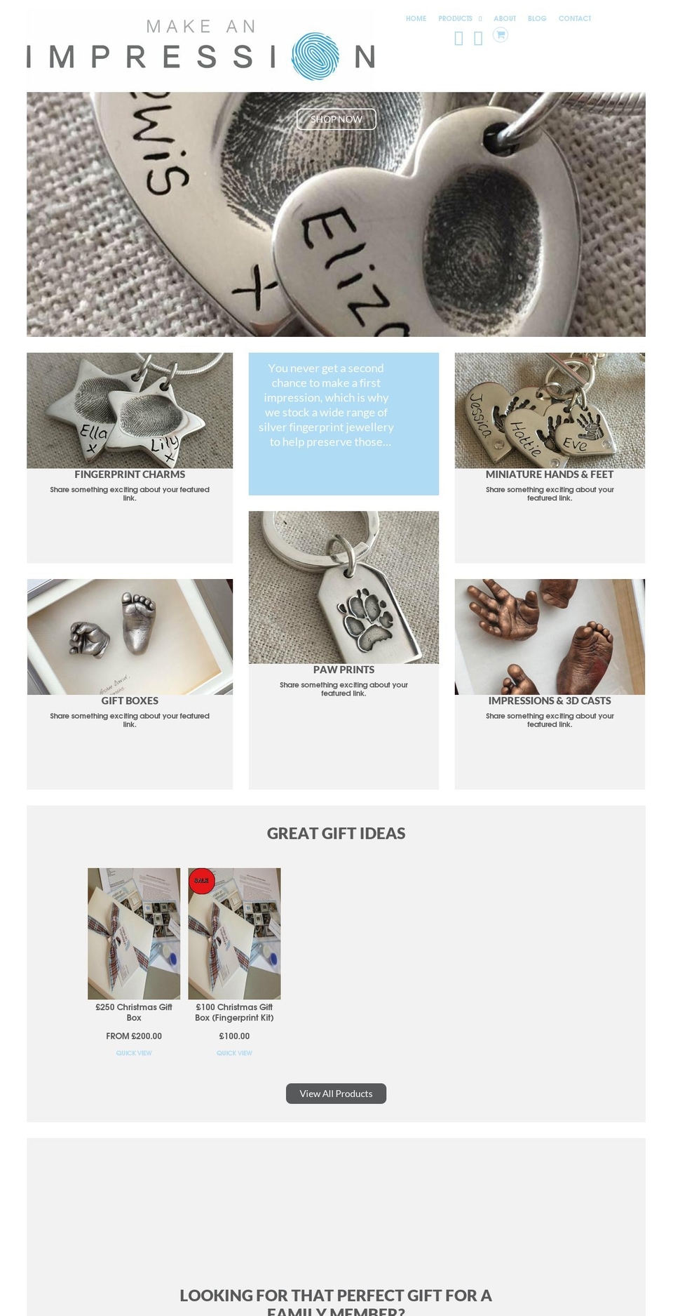 makeanimpressionstudio.co.uk shopify website screenshot