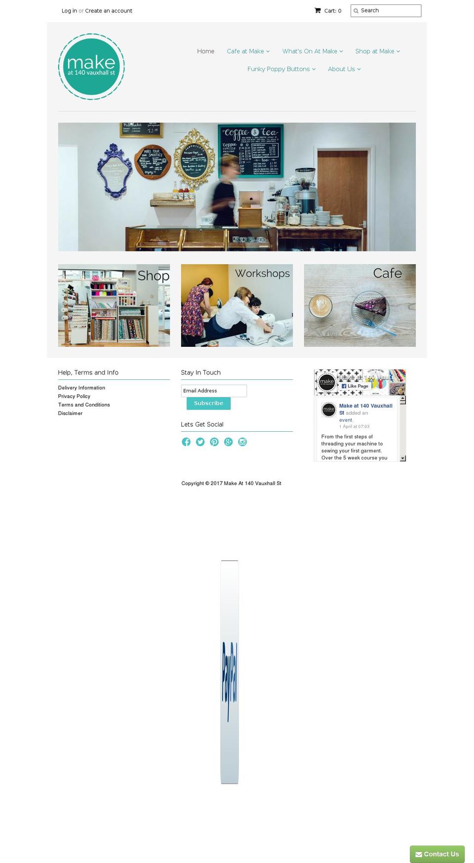 makeat140.co.uk shopify website screenshot