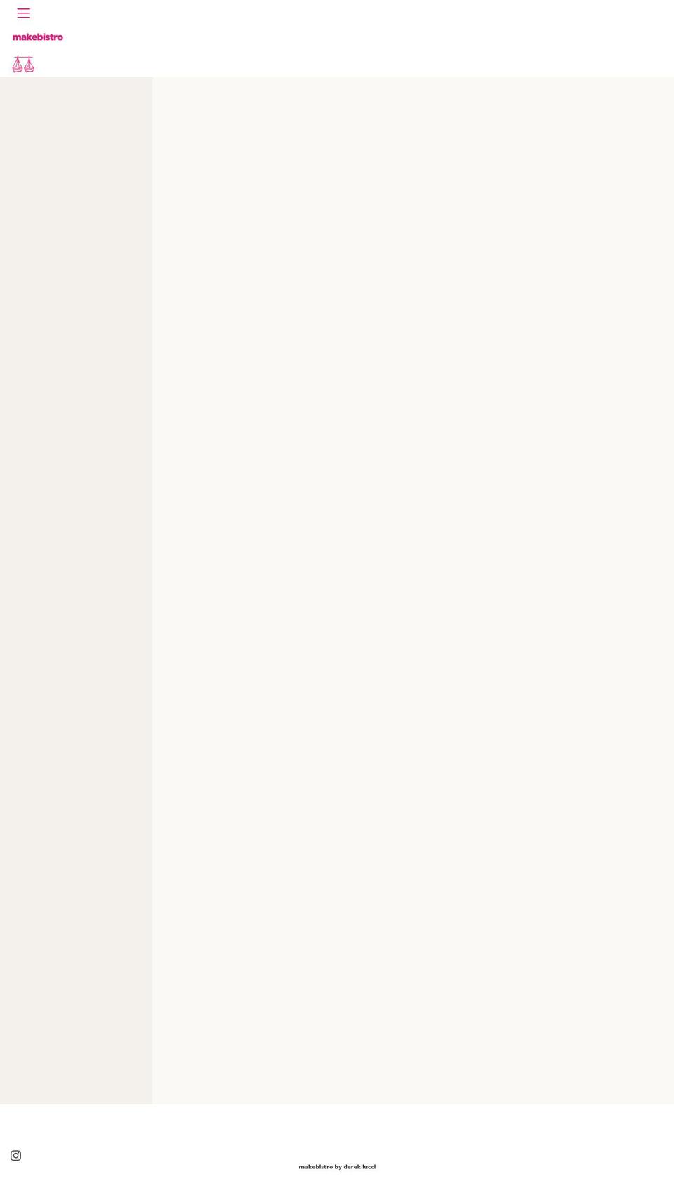 makebistro.com shopify website screenshot