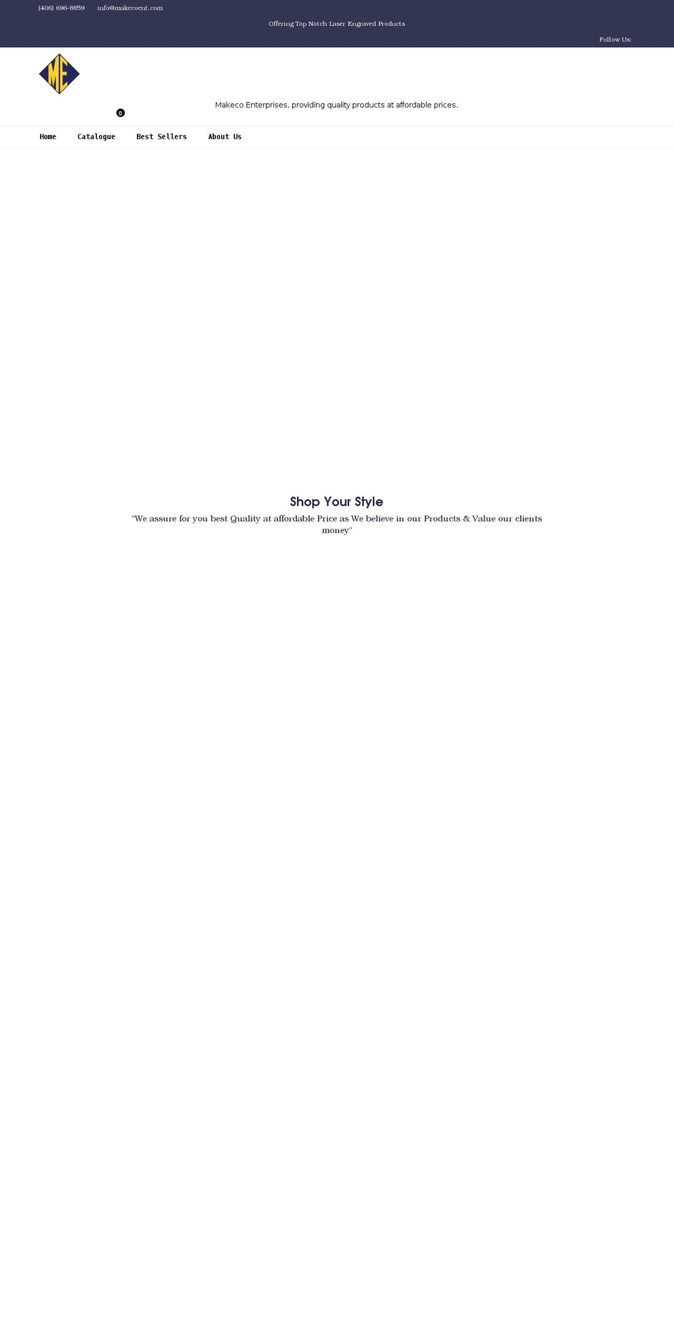 makecoent.com shopify website screenshot