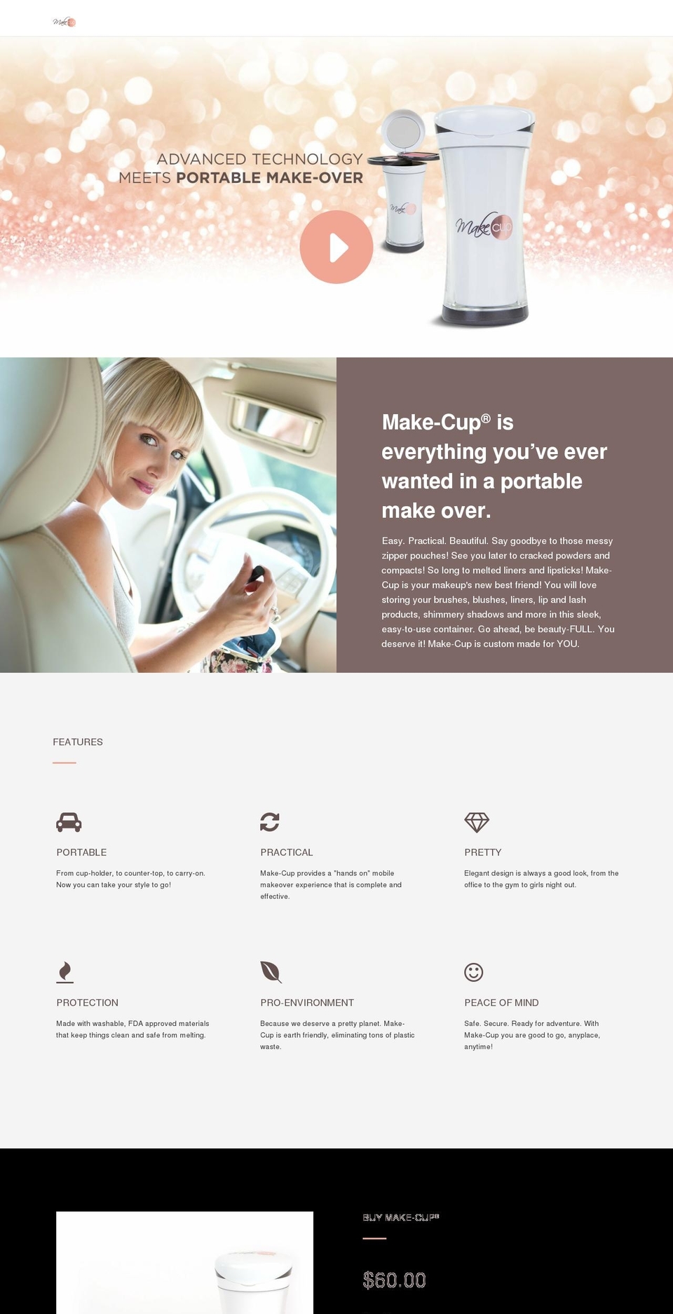 makecup.com — Shopify storefront screenshot