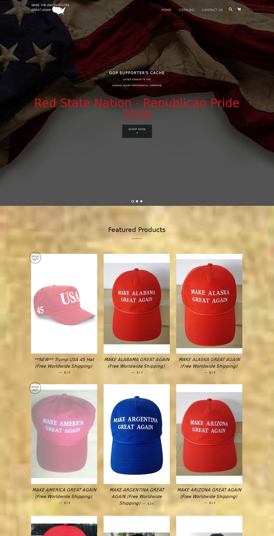 makeenglandgreatagain.com shopify website screenshot