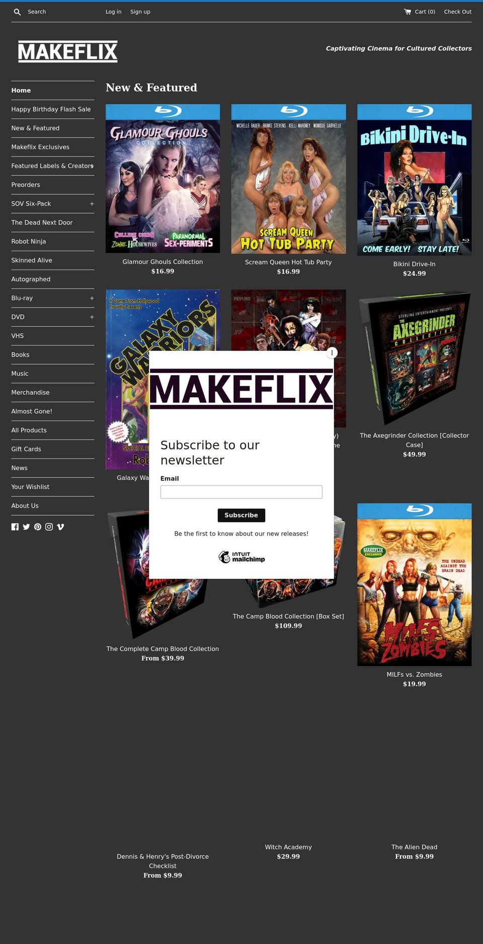 makeflix.com shopify website screenshot