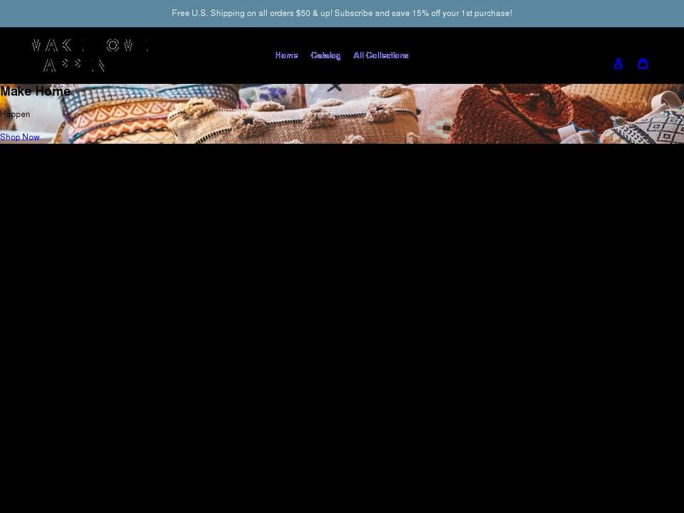 makehomehappen.com shopify website screenshot