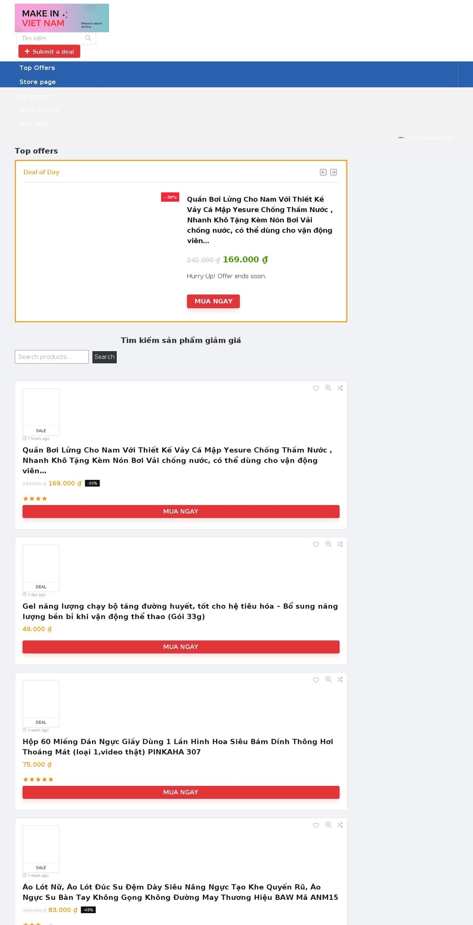 makeinvn.com shopify website screenshot