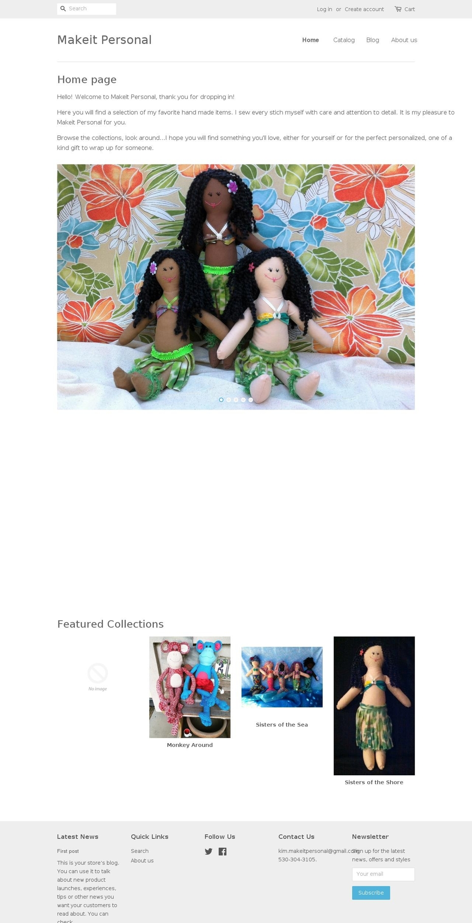 makeit-personal.com shopify website screenshot