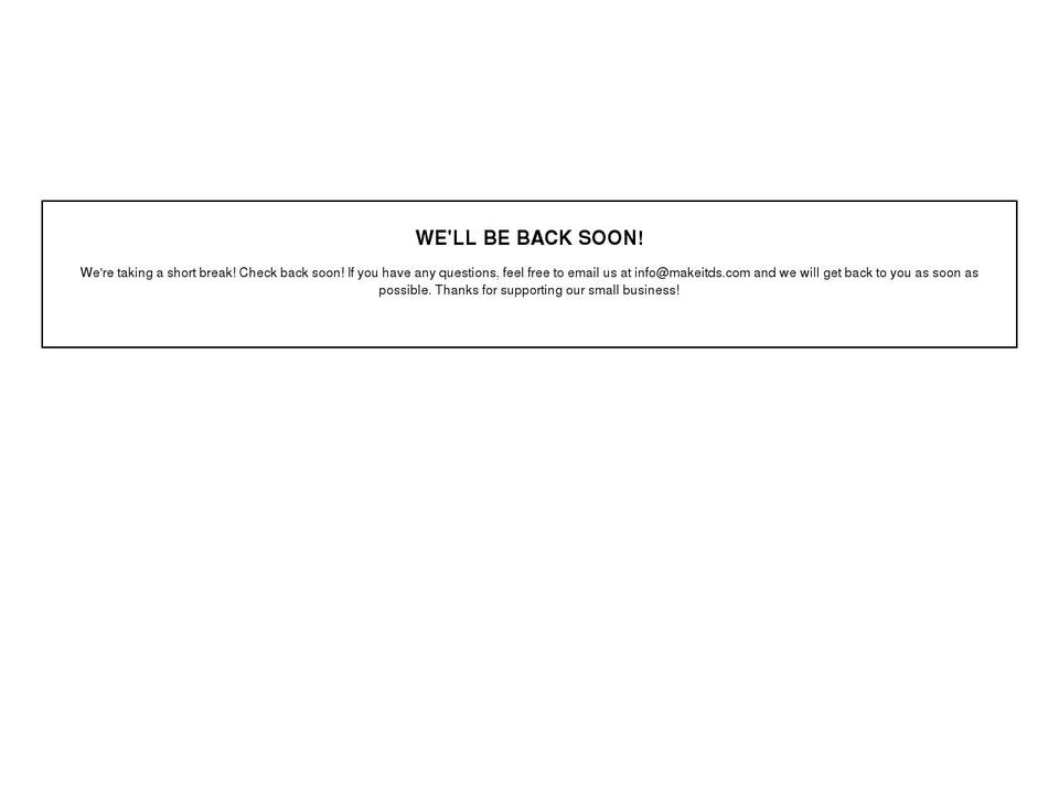 makeitds.com shopify website screenshot