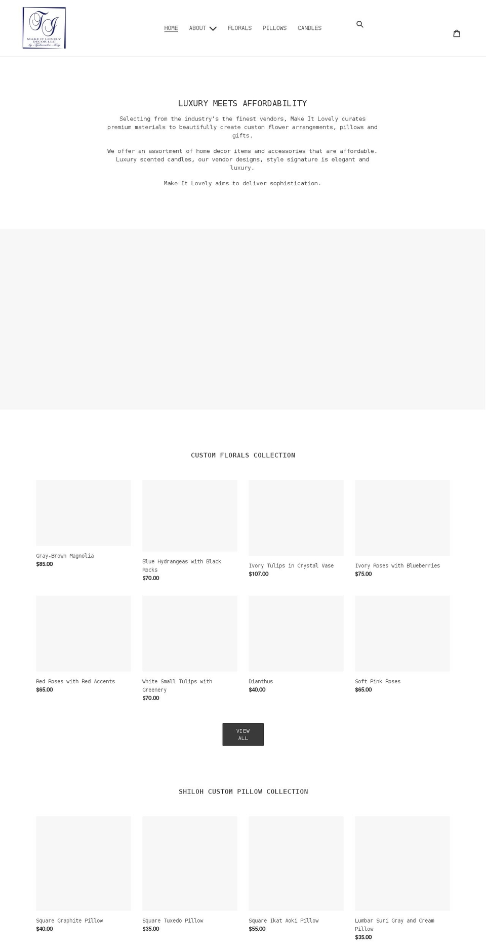 makeitlovelydecor.com shopify website screenshot