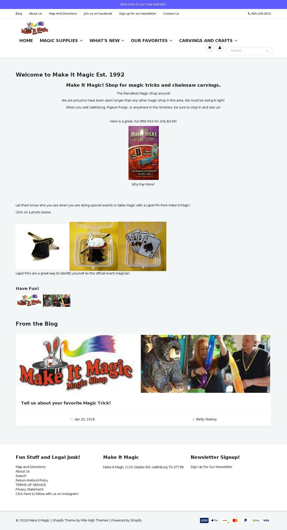 makeitmagic.com shopify website screenshot
