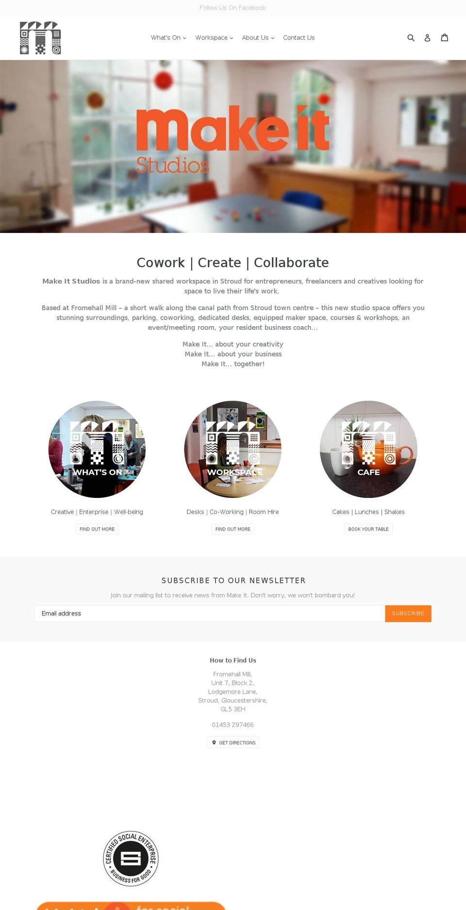 makeitstudios.com — Shopify storefront screenshot