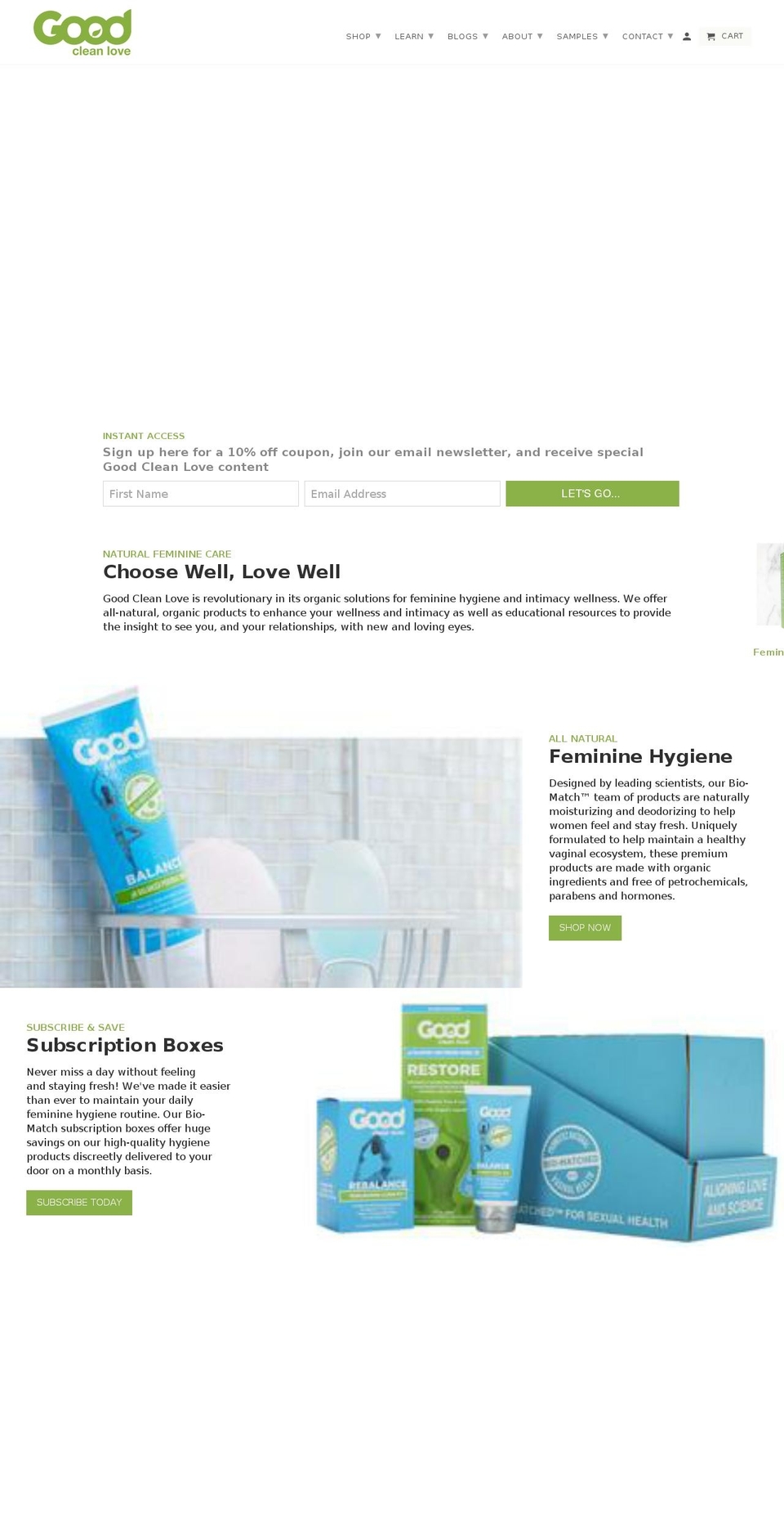 makelove.organic shopify website screenshot