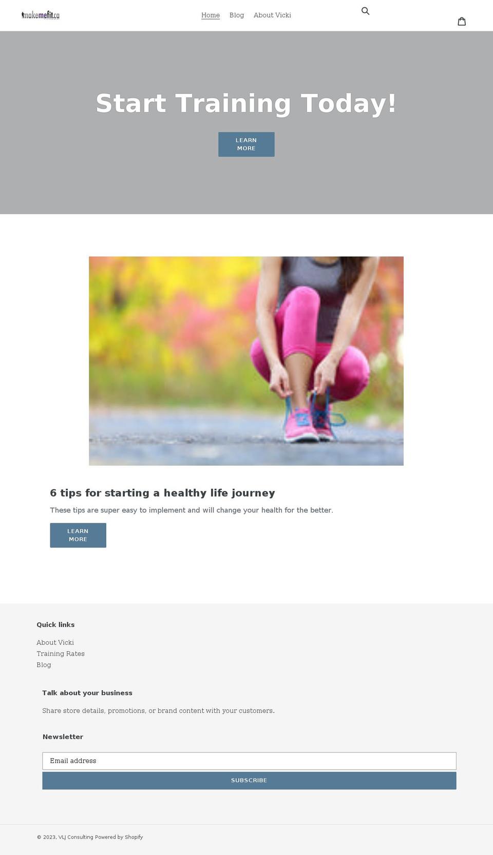 makemefit.ca shopify website screenshot
